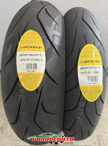 Coppia gomme dunlop - gomme, 120/70zr17
